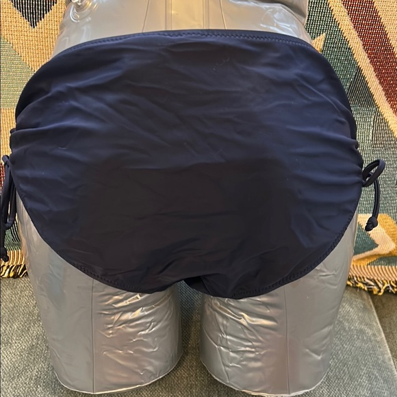Navy Blue High-Waisted Bikini Bottom - Picture 3 of 7